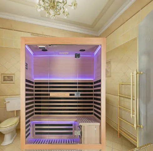 3 Person Hemlock Carbon Nano Heater Far Infrared Sauna Room